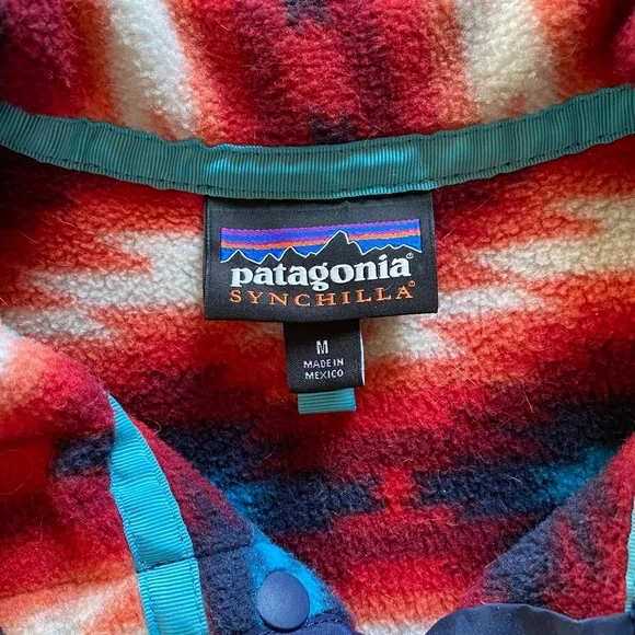 Patagonia Women’s Synchilla Snap-T Fleece Wild Desert Aztec Fleece - Picture 7 of 12